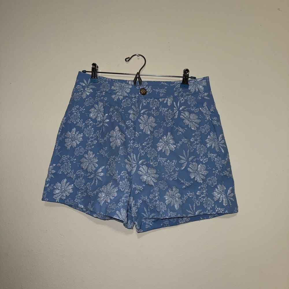 Floral Blue Women's Shorts